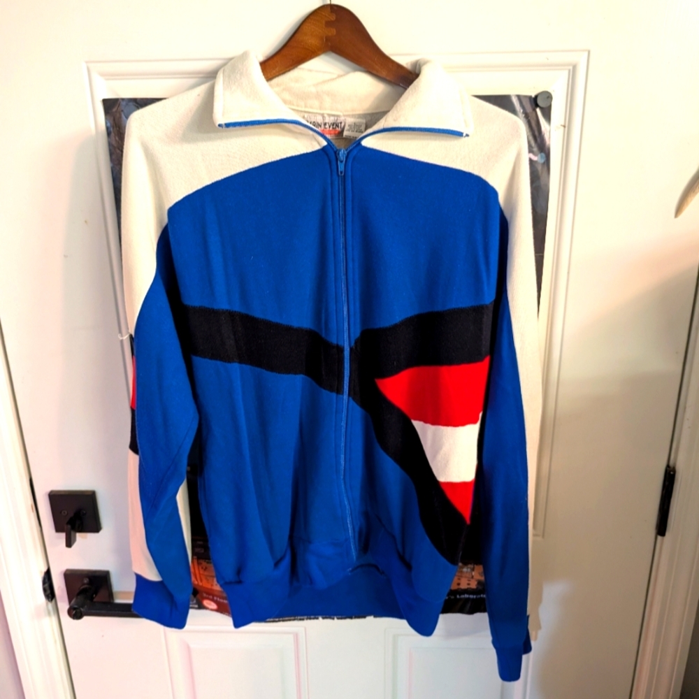 Vtg. Multicolor Track Jacket